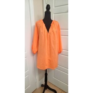 Cotton peasant dress, size L